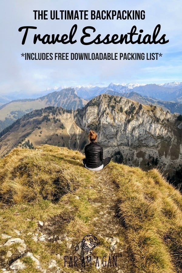 This tried & tested list of backpacking travel essentials will save you money, time and bag space. It even includes the ultimate packing list as a download - interactive for mobile and featuring must have travel items suitable for all adventures, whether a gap year or weekend away!