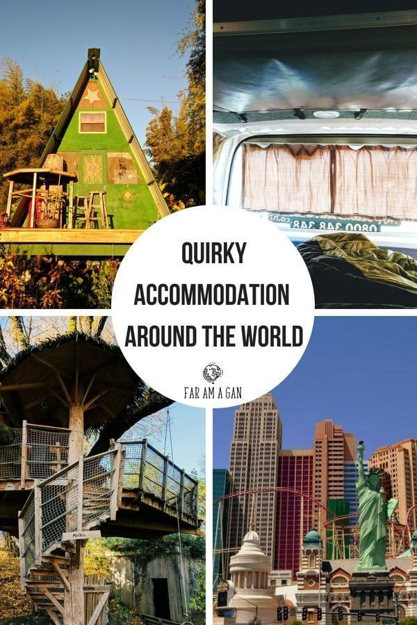 Looking for quirky accommodation that is still #budget friendly? These are the coolest places we have ever stayed in. Glamping in #hawaii a #treehouse in #switzerland hot tub in #iceland and more!