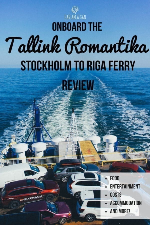 This honest review covers food, accommodation, costs, entertainment and facilities on our overnight journey from #Stockholm to #Riga with #Tallink ferries.